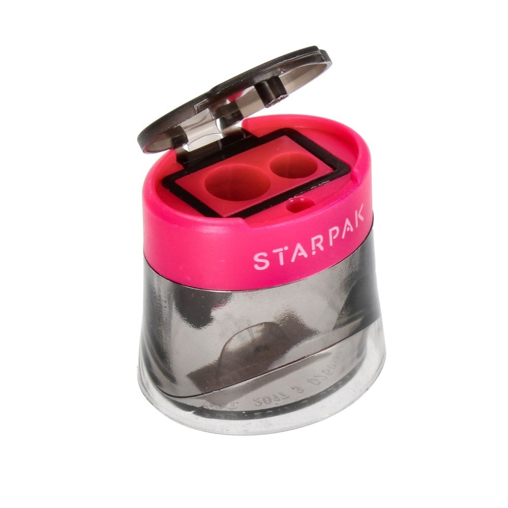 Afilador 2 HOJAS VOLCANO ROSA STARPAK 471001